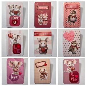 Bundle of 9 Handmade Valentine’s Day Greeting Cards